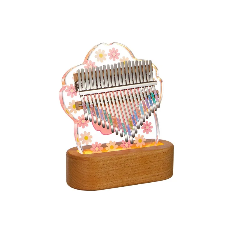 CEGA Acrylic Kalimba Fully Transparent Appearance 17/21 Keys Thumb Piano-44