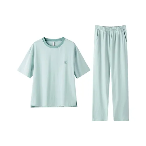 ZAO FU NIAO Pajama Set Women's Sunny Mountain Blue