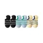 [6 Pack][100% cotton]2 Pack Black+2 Pack Blue+2 Pack Yellow
