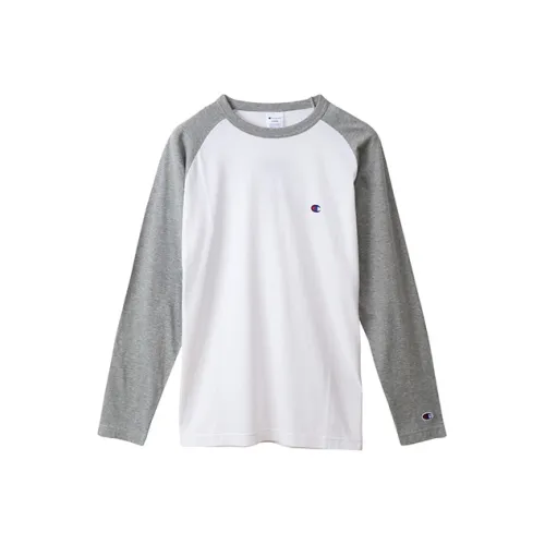 Champion T Shirts Unisex White Light Gray