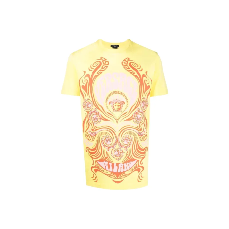 VERSACE VERSACE SS22 T-Shirt Men's Yellow-0