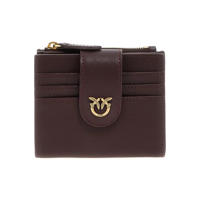 PINKO Cow Leather Wallet Women's Purple-0