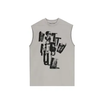 VANN VALRENCÉ Sleeveless T Shirt Unisex Old Apricot Color