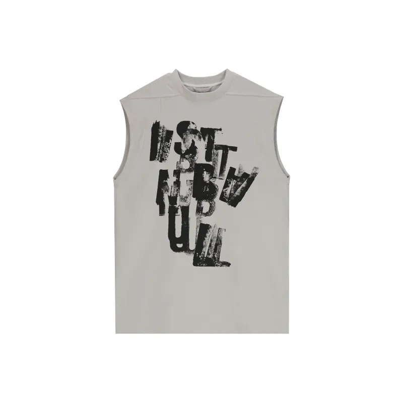 VANN VALRENCÉ Sleeveless T Shirt Unisex Old Apricot Color-0