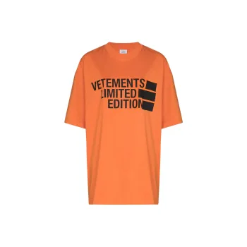 Vetements T-Shirts Men Orange
