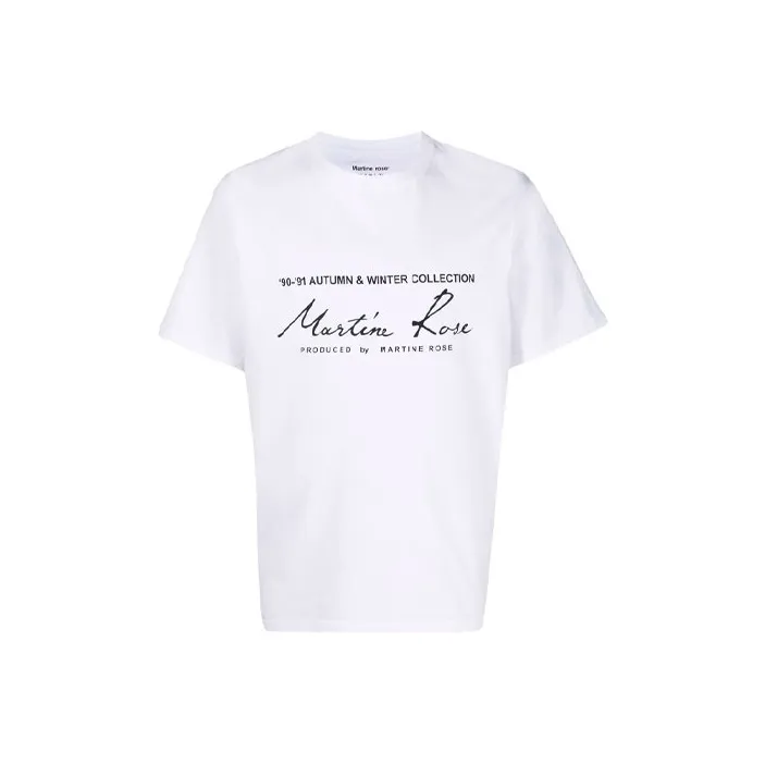 Martine Rose Logo Printed Crewneck T Shirt-0