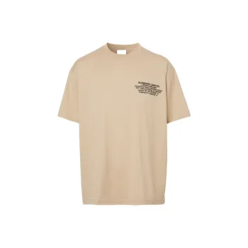 Burberry T-Shirts Men Soft Yellow Umber