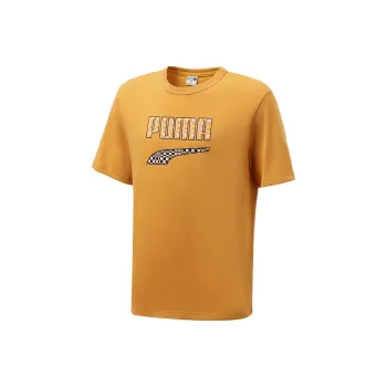 PUMA Downtown T Shirts Men Orange