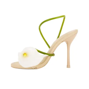 CULT GAIA Cassidy One Strap Sandals 10.8cm Women's Green