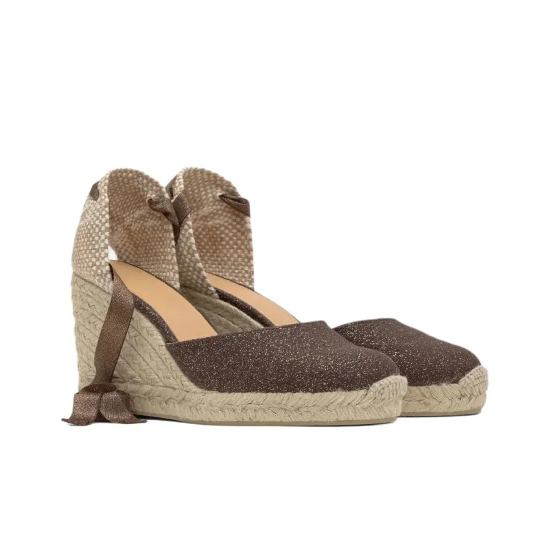 Castañer CARINA Wedge Heel High Heels Women's Brown-2