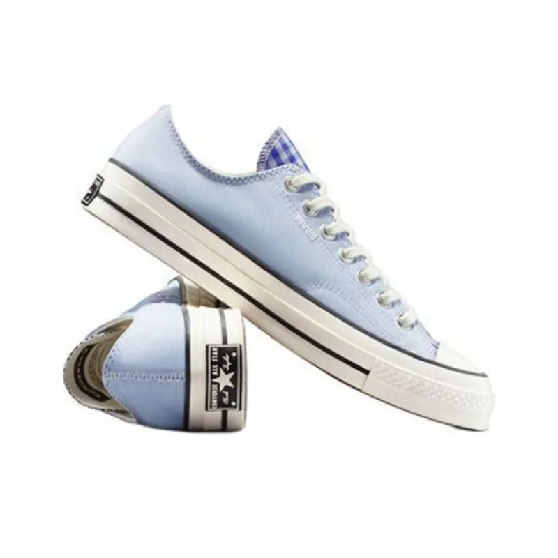 Chuck 70 Converse Low 'Upcycled   Chambray & Gingham'-3