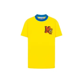 MOSCHINO T-Shirts Men Cream Yellow