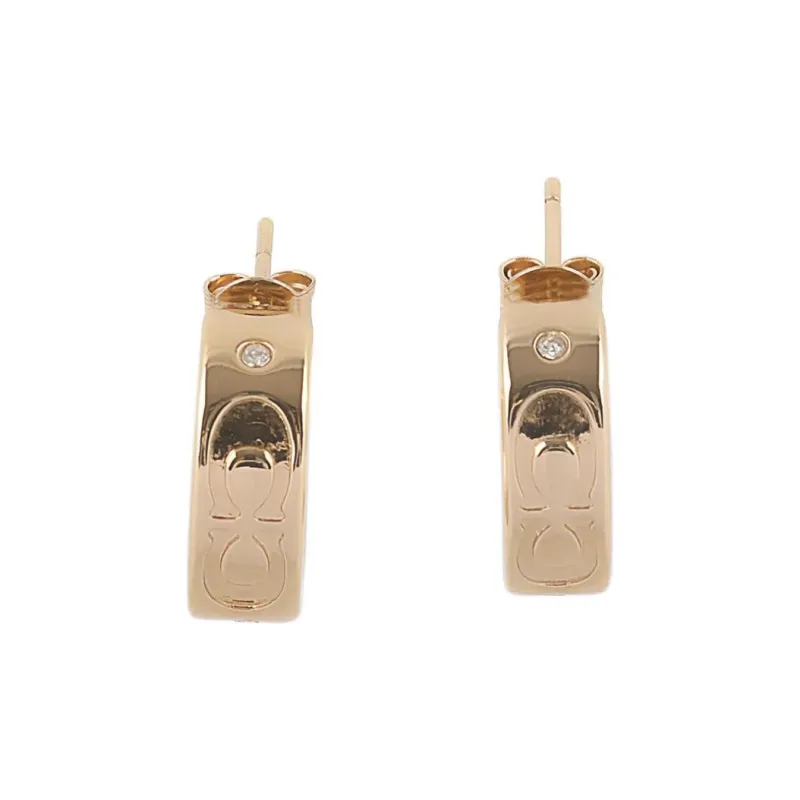 COACH Brass Earrings Women's Gold-1
