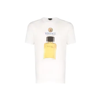 VERSACE T Shirts Men Ecru