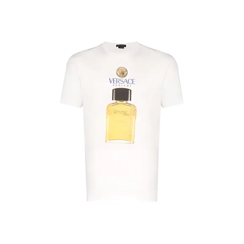 VERSACE T Shirts Men Ecru-0