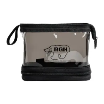 Rough Enough PVC Toiletry Bag Regular Women's Transparent Black
