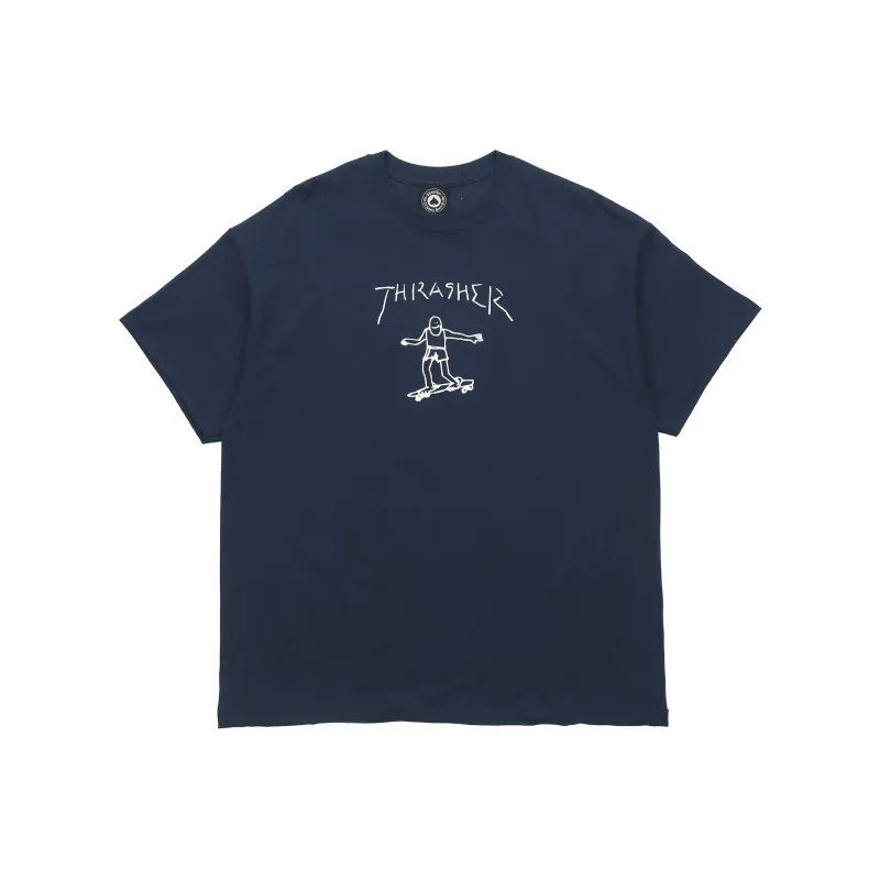Thrasher T Shirt US Version Unisex Navy Blue-0