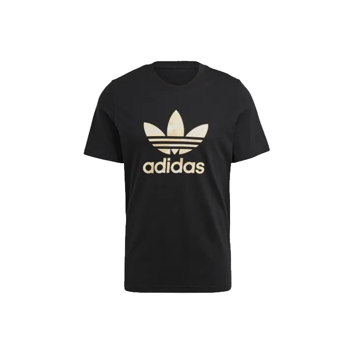 Adidas Originals CAMO INFILL TREFOIL T Shirt Men's Black-0