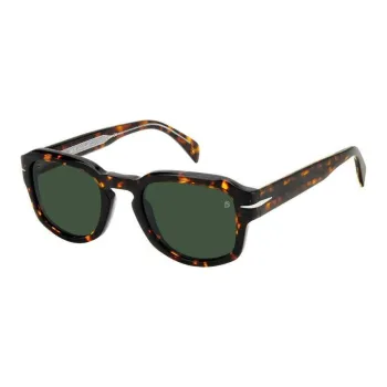 David Beckham Acetate Square Sunglasses Men's Tortoiseshell