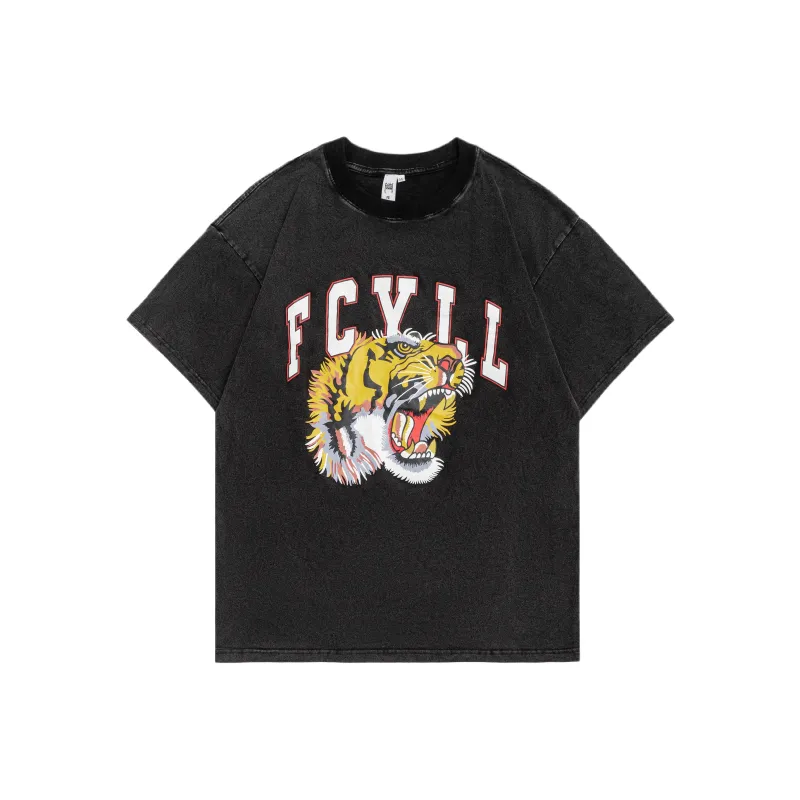 FEICHAI Straight Elbow-Length Sleeved T-Shirt Unisex Black-0