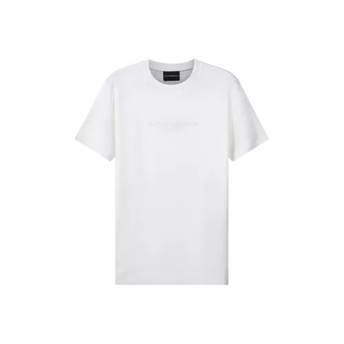 EMPORIO armani Handbag T Shirts Men Vanilla White