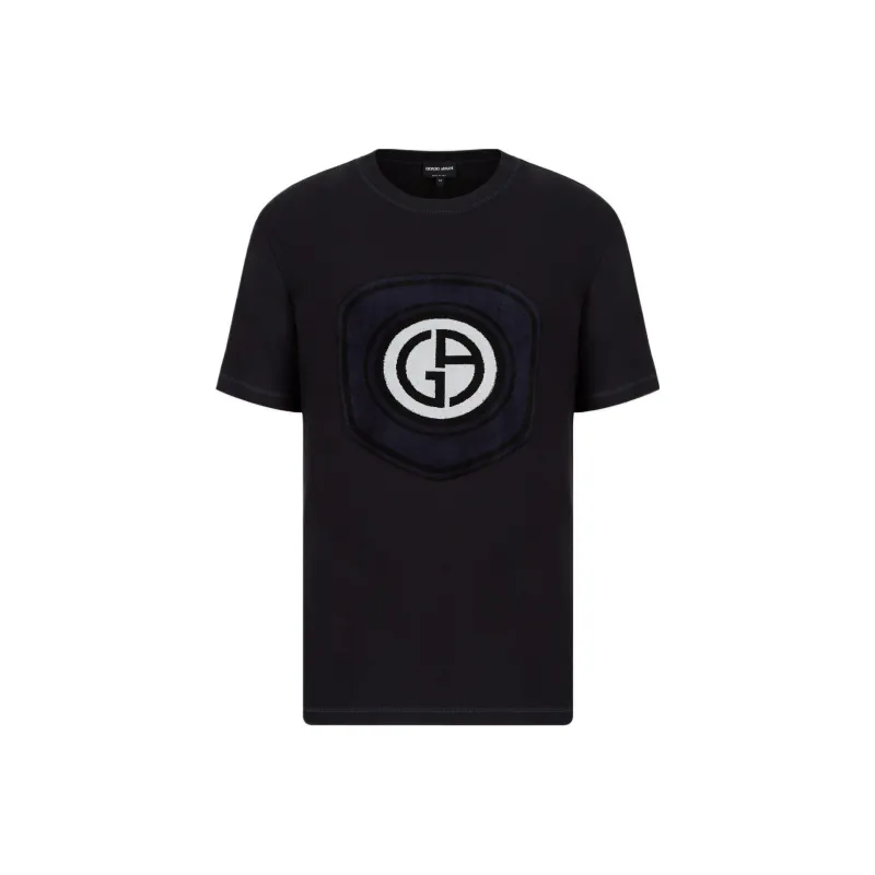 GIORGIO ARMANI T Shirts Men Black-0