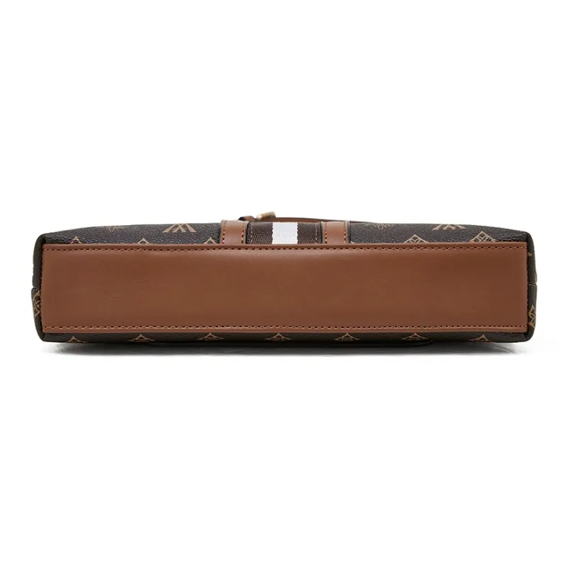 Old Man's Head Synthetic Leather Crossbody Bag Regular Women's Coffee/apricot-4