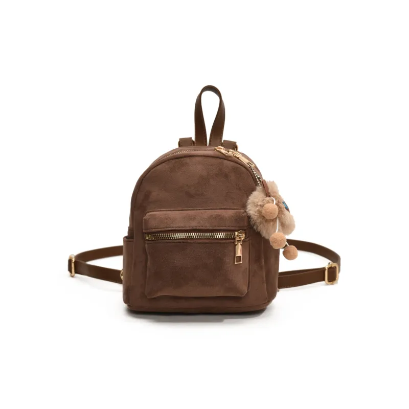 HCXK PU Backpack Women's Gray/Black/Pink/Brown/Coffee-10