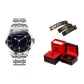 Steel Band Natural Blue[Comes with: Red Obsidian Black Diamond Gift Box+Brand Belt]