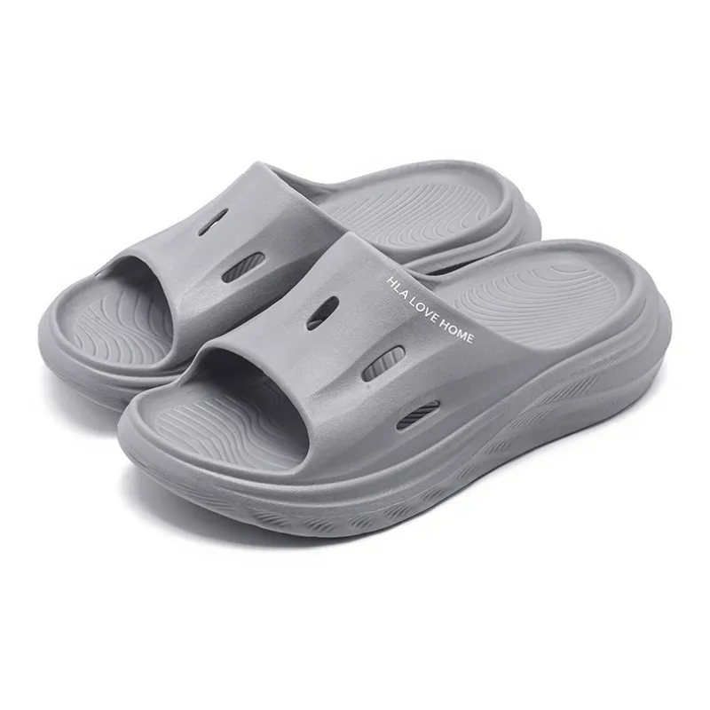 HLA Summer Indoor Slippers Platform Height Increasing Lightweight Home Unisex Slippers-12