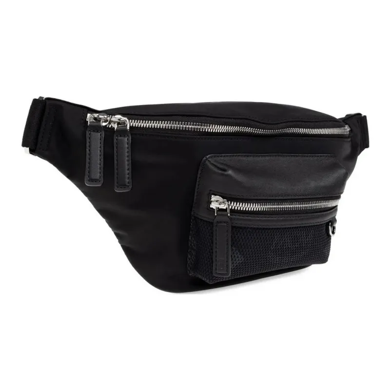 MCM Recycled Nylon Fanny Pack Medium Size Men's Black-1