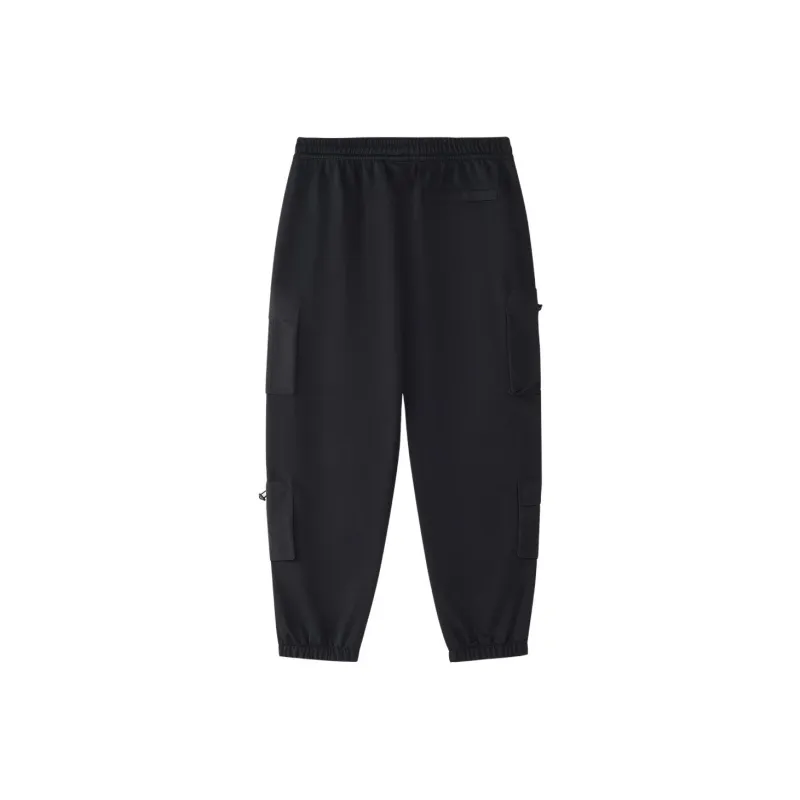 FILA FUSION x ROUND TWO Knitted Sports Pants Men's Black-1