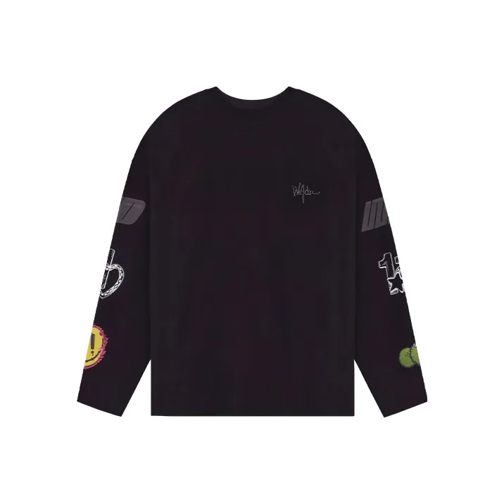WE11DONE Heart Long Sleeve T Shirt-0