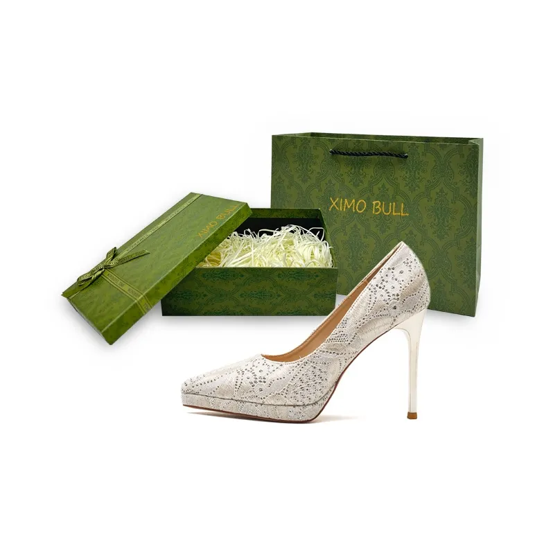 XIMO BULL High Heels Women's Champagne-15