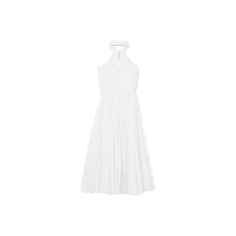 LACOSTE Pleated Sleeveless Polo Dress-1