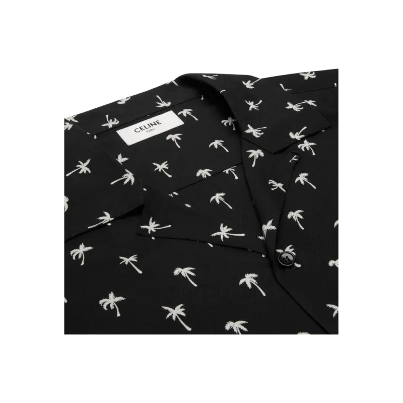 CELINE Hawaiian Shirt In Printed Viscose-2
