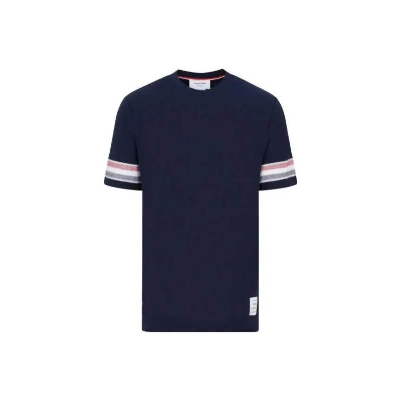 THOM BROWNE Striped Crewneck T Shirt-0