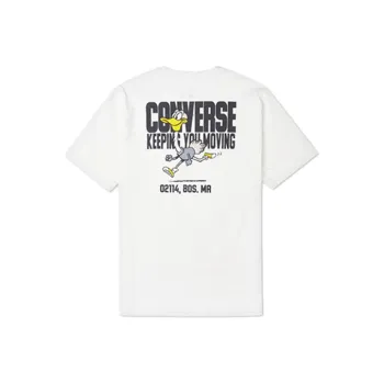 Converse Alphabet Cartoon T Shirts Men White