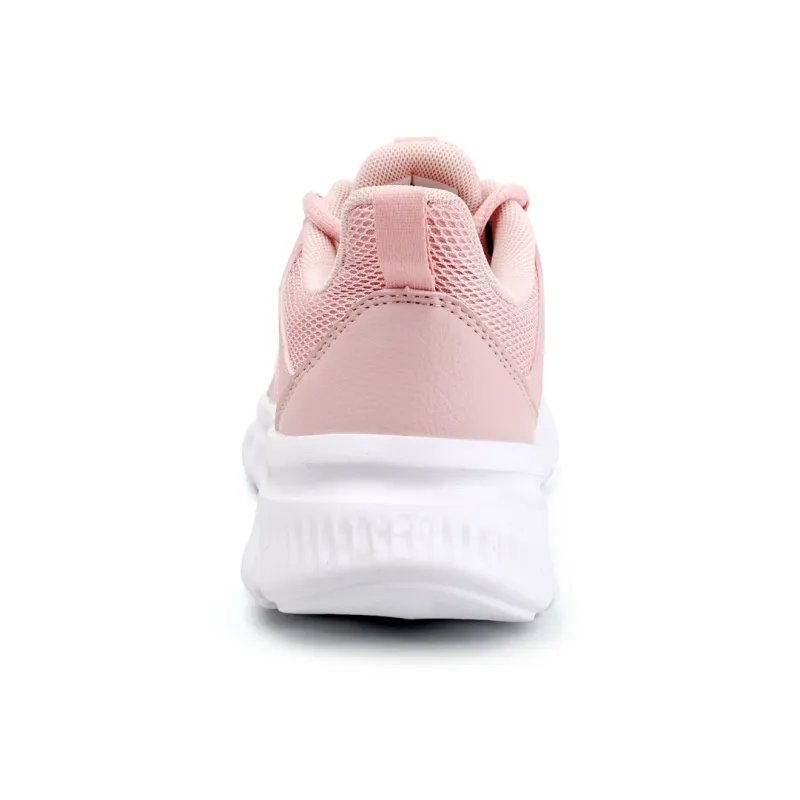 QIAODAN Anti Slip Wear Resistant Low Top Casual Running Shoes Women's Pink White-3