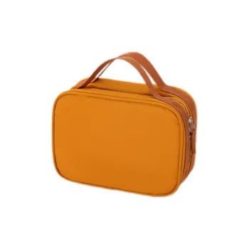 Boniu Nylon Storage Bag Makeup Bag Unisex Ancient Roman Rock Yellow/Norwegian Forest Green