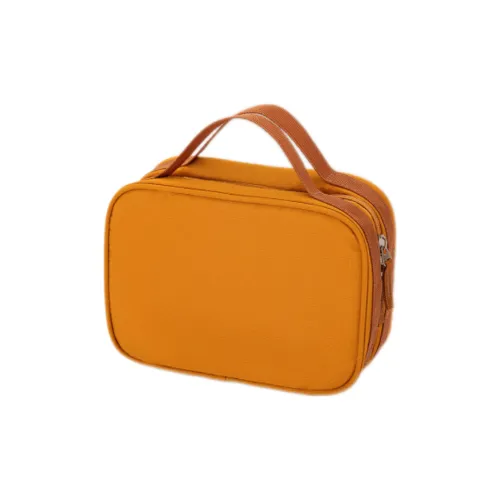 Boniu Nylon Storage Bag Makeup Bag Unisex Ancient Roman Rock Yellow/Norwegian Forest Green