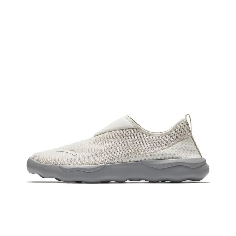 Anta Abrasion Resistant Slip Resistant Low Top Training Shoes Men's Gray-0