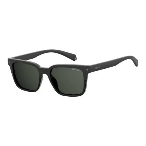 Polaroid Metal Square Sunglasses Unisex Black