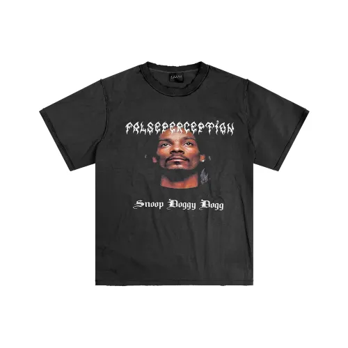 False Perception 블랙 남녀공용 티셔츠