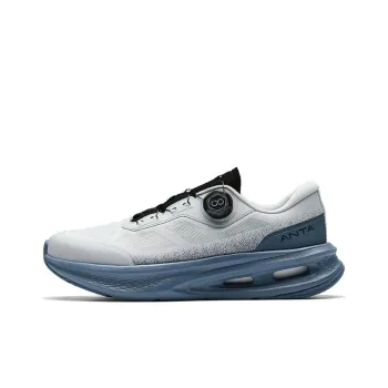 Anta Cushioned Slip Resistant Low Top Training Shoes Men's Gray Blue