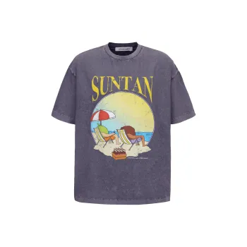 GALLIANO LANDOR T Shirt Unisex Taro Purple