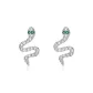 Phantom Spirit Trail Stud Earrings 1 Pair (Green-Eyed)