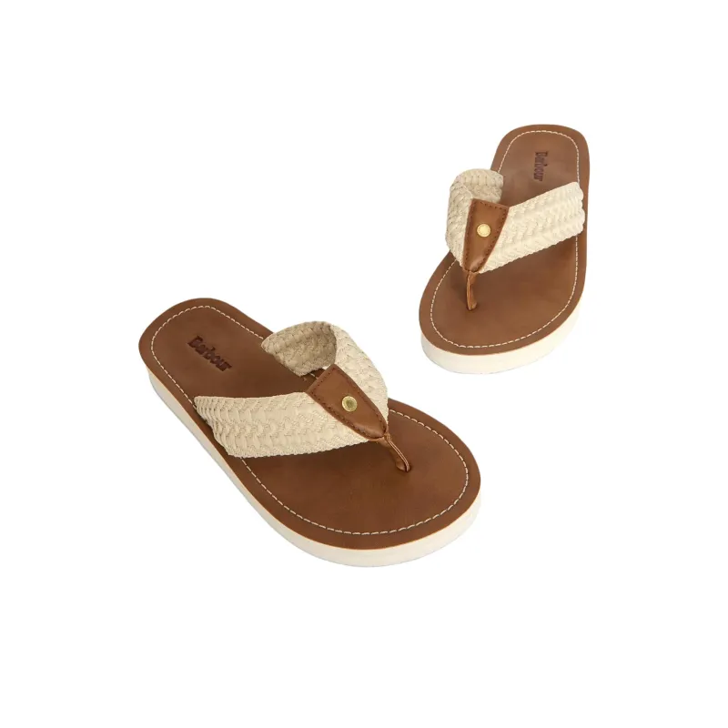 BARBOUR Flip Flops Women's Beige-2