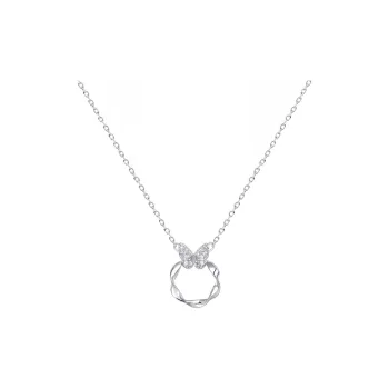 Heart Grass 999 Fine Silver Necklaces Women's