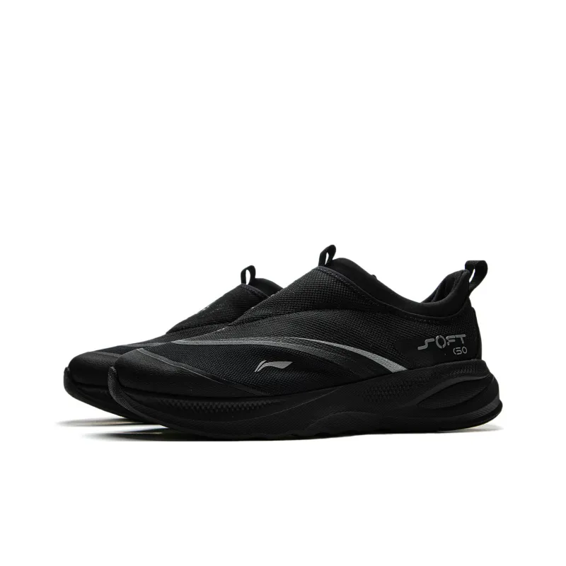 LiNing SOFT GO 2 Non slip Lightweight Low Top Casual Shoes Men's Black-2